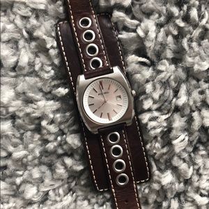 Fossil Leather Wrap Watch